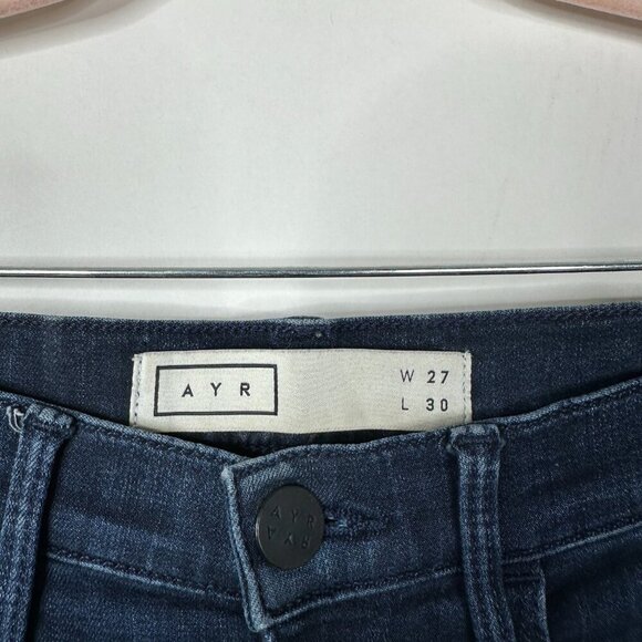 AYR The Hi-Rise Skinny Jeans Dark Blue Wash 26 x 30 #7951 - Picture 7 of 13